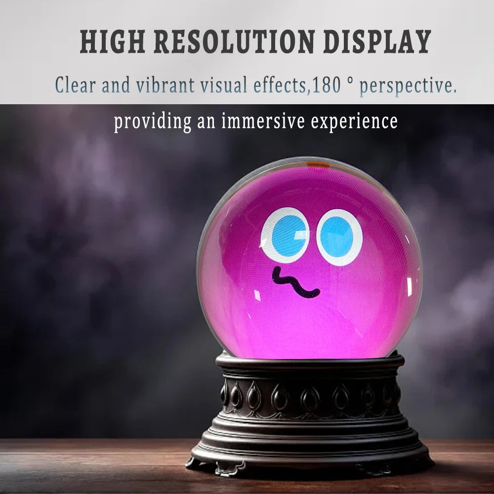 Customizable Video Glass Ball Lamp DIY Spherical Pixel Display with Detachable Screen for Unique Birthday Gifts
