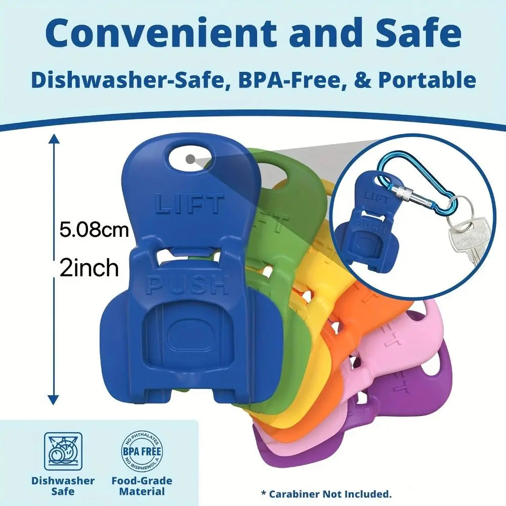 Colorful Reusable Can Opener & Dustproof Drink Protector – 1/6/12 Pcs, Easy & Practical for Camping & Beer