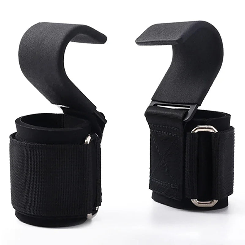 Weight Lifting Hook Grips with Wrist Wraps – Heavy-Duty Gym Straps for Powerlifting & Fitness Training
