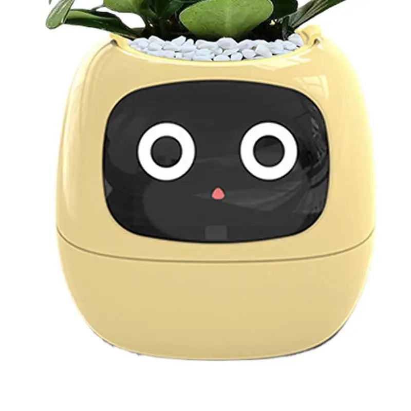 Smart Plant Pot Planter Cute Plant Companion with Growing System & Robot Vase for Easy Fun Gardening