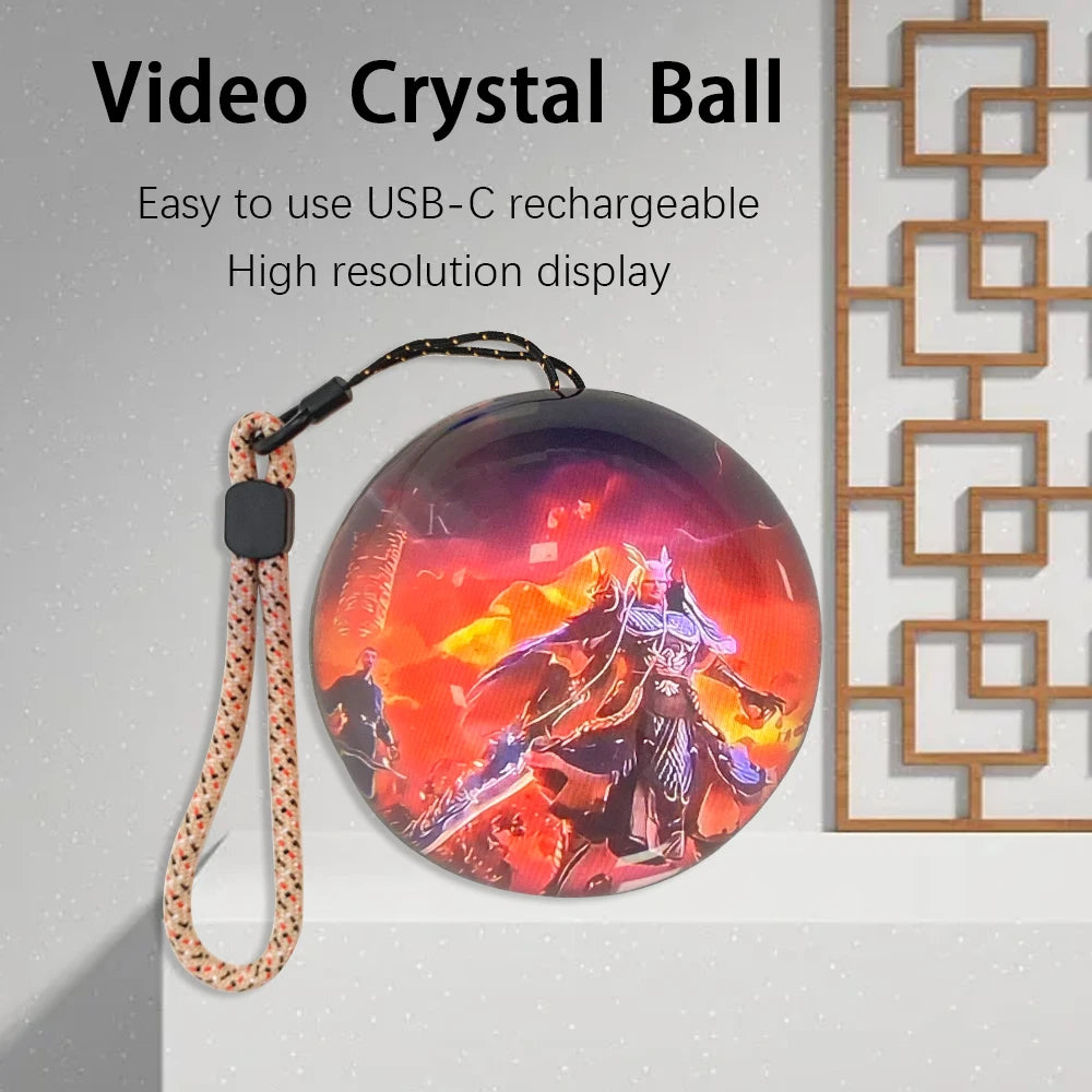 Customizable Video Glass Ball Lamp DIY Spherical Pixel Display with Detachable Screen for Unique Birthday Gifts