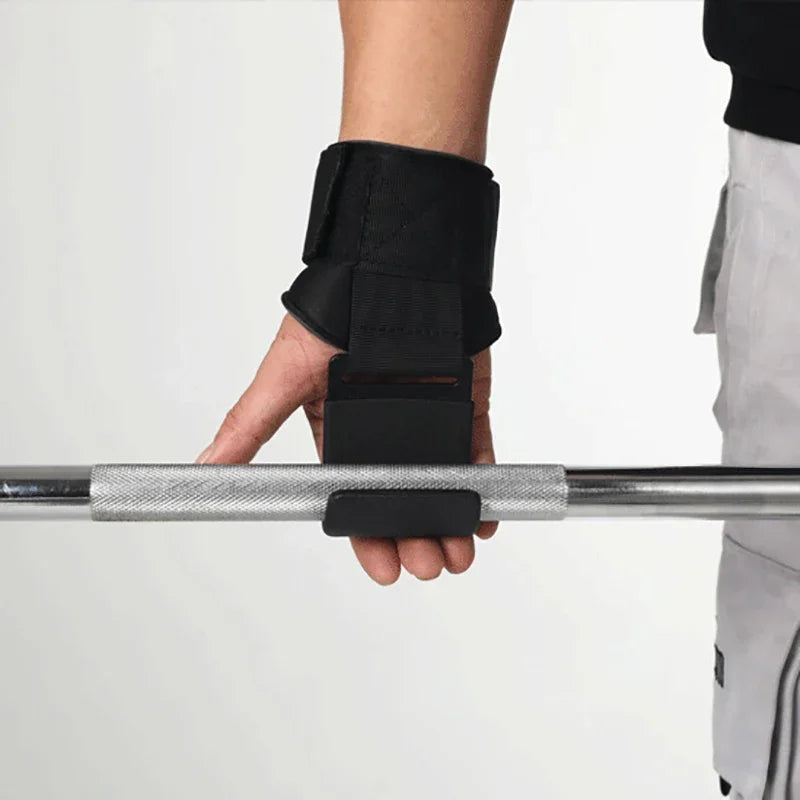 Weight Lifting Hook Grips with Wrist Wraps – Heavy-Duty Gym Straps for Powerlifting & Fitness Training