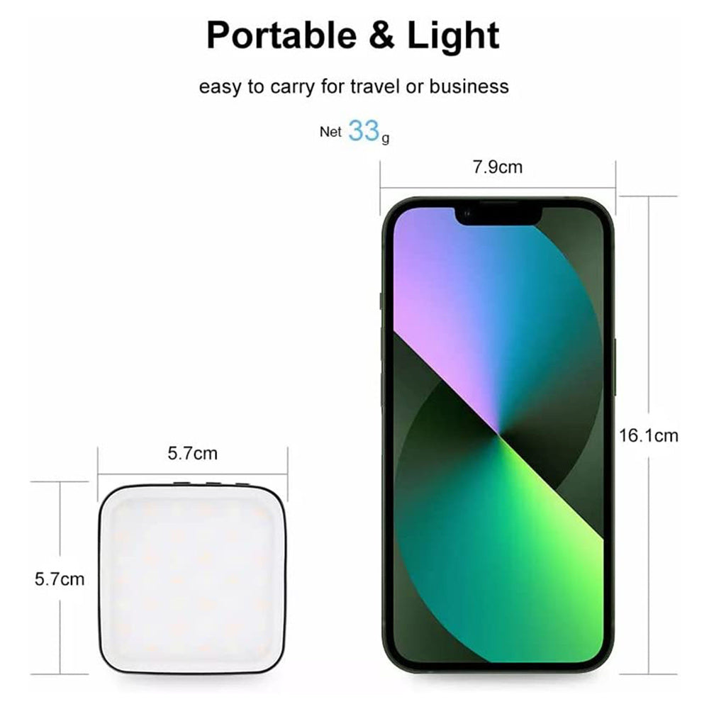 Magnetic Clip-on Smartphone Selfie Light LED Ring Fill Light for MagSafe iPhone 12/13/14 Series & Android, Rechargeable