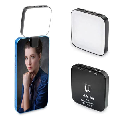 Magnetic Clip-on Smartphone Selfie Light LED Ring Fill Light for MagSafe iPhone 12/13/14 Series & Android, Rechargeable