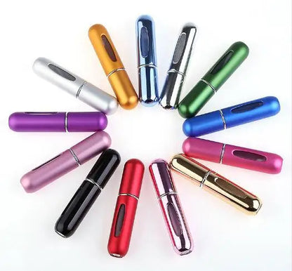 Portable Refillable Mini Perfume Atomizer - 5ml/8ml Travel Spray Bottle for Cologne & Oils
