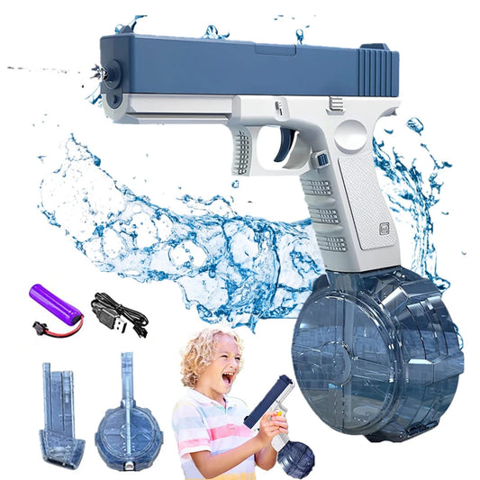 Electric LED Water Gun – Full Auto Shooting Toy Pistol for Kids Summer Pool & Beach Fun
