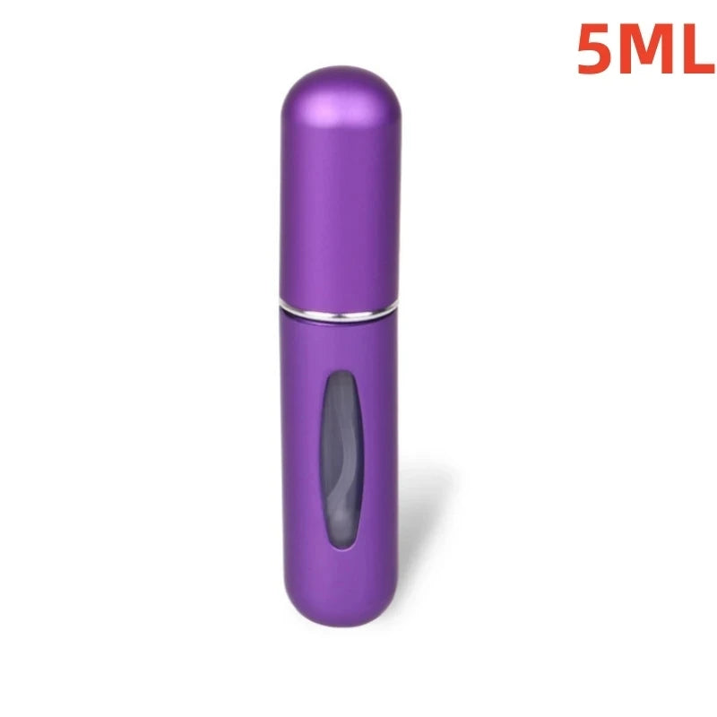 Portable Refillable Mini Perfume Atomizer - 5ml/8ml Travel Spray Bottle for Cologne & Oils