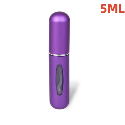 Portable Refillable Mini Perfume Atomizer - 5ml/8ml Travel Spray Bottle for Cologne & Oils