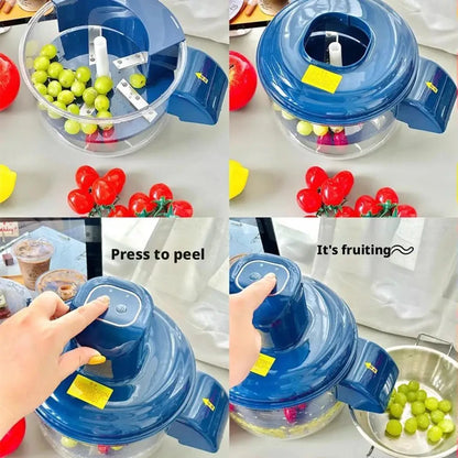 Automatic Electric Grape Peeler Machine Hands-Free Berry & Fruit Skin Remover, Effortless Fruit Prep Tool