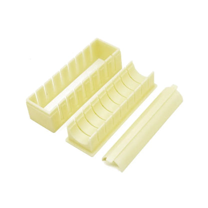Sushi Maker Kit – Plastic Molds for Kimbap & Sushi Rolls (Round, Square, Heart & Cake Roll Shapes)