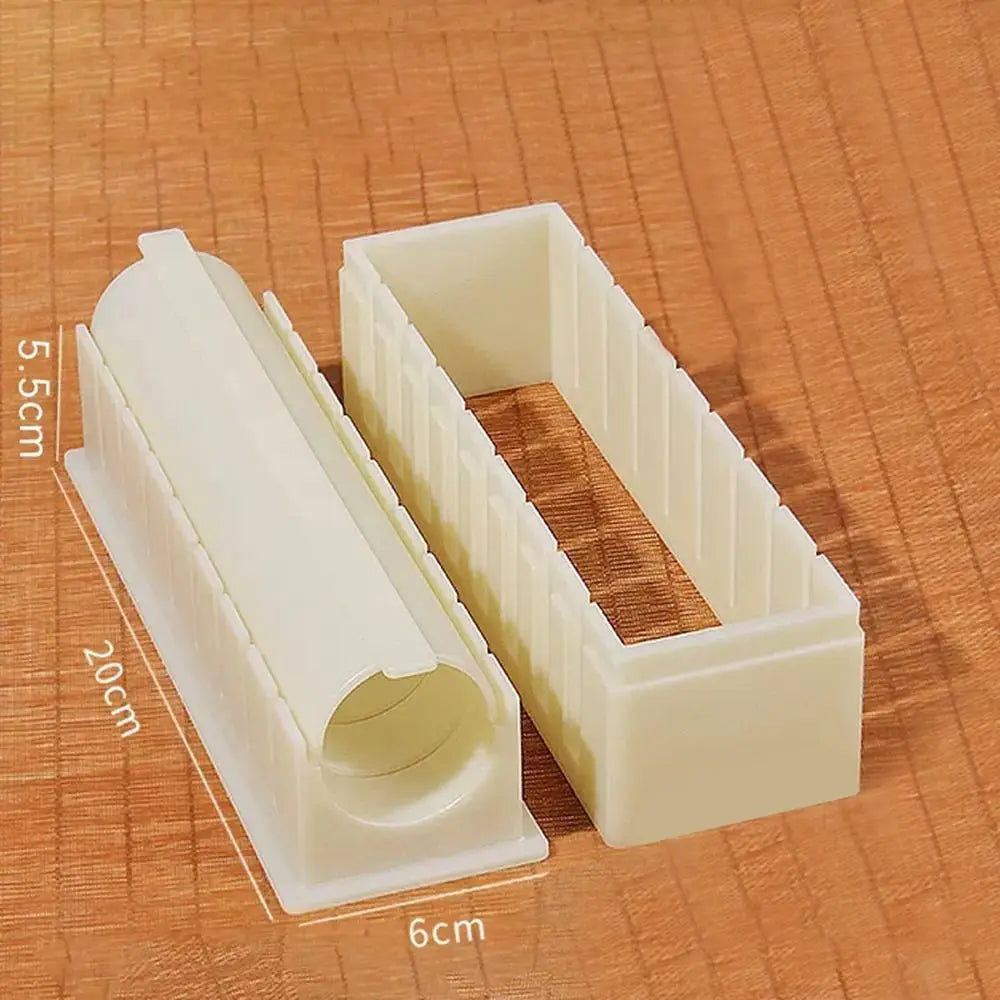 Sushi Maker Kit – Plastic Molds for Kimbap & Sushi Rolls (Round, Square, Heart & Cake Roll Shapes)
