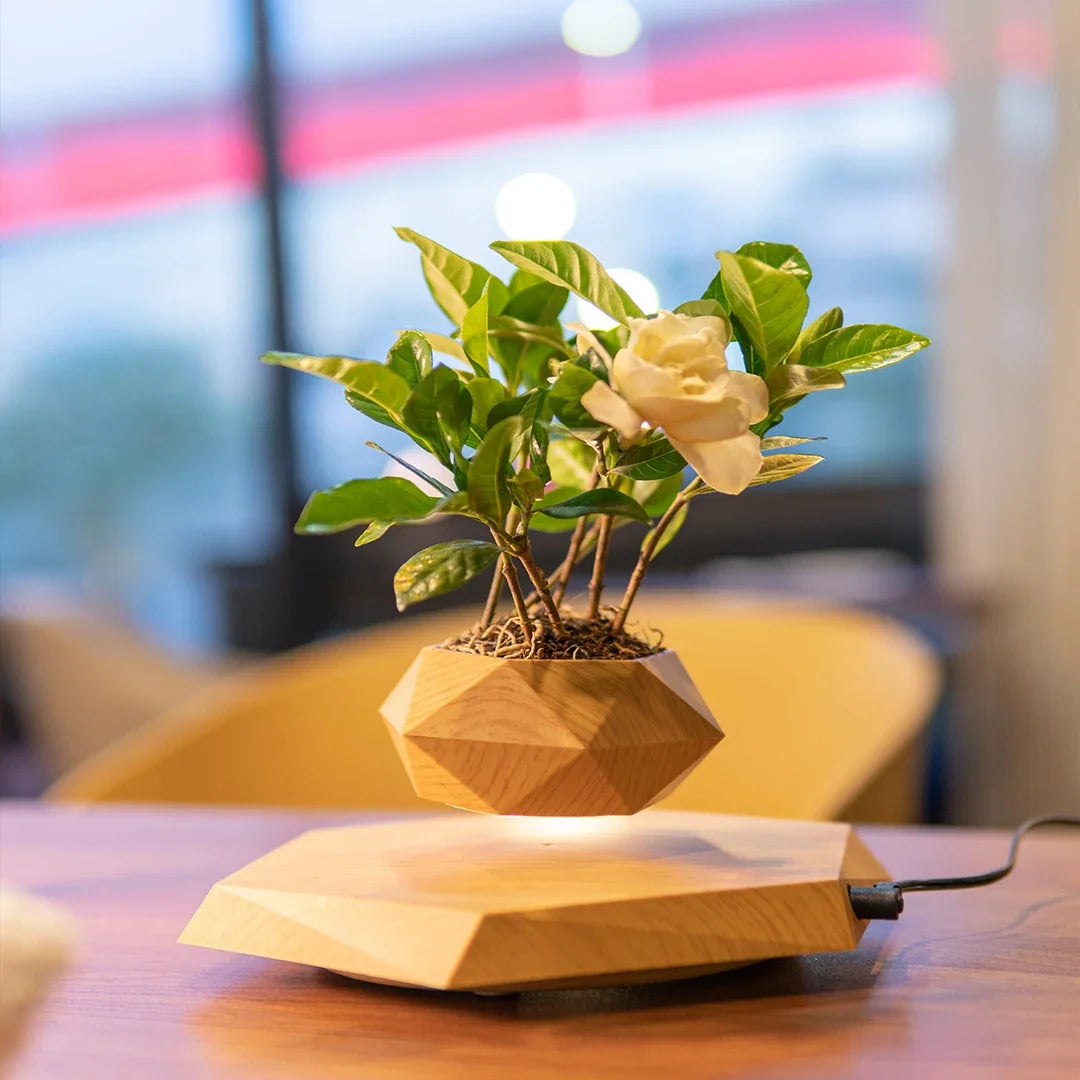 Magnetic Levitating Planter Floating  Plant Pot Creative Gift for Christmas