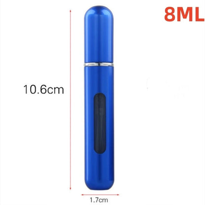 Portable Refillable Mini Perfume Atomizer - 5ml/8ml Travel Spray Bottle for Cologne & Oils