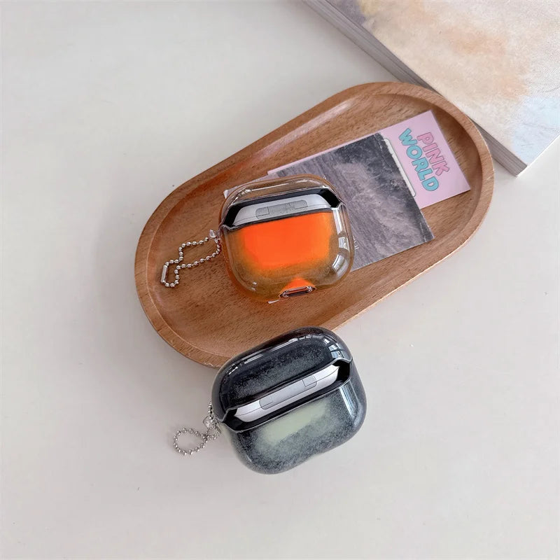 Luminous Quicksand AirPods Case Glow-in-the-Dark Sparkling Protection for Pro 2/3/4 Models