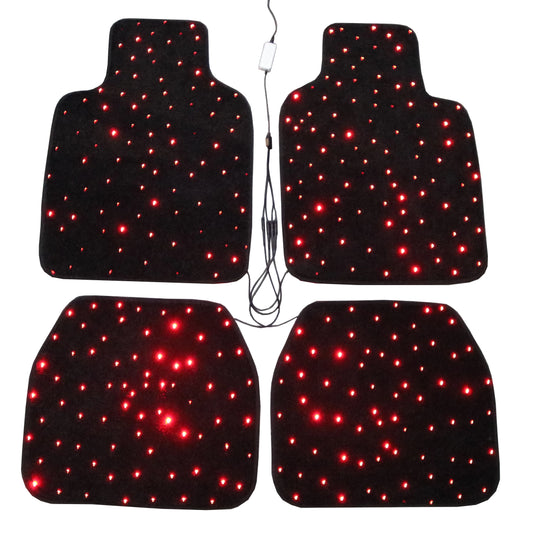 Fiber Optic Star Light Car Mats – Waterproof LED Twinkle Rugs with APP & Remote Control Effects