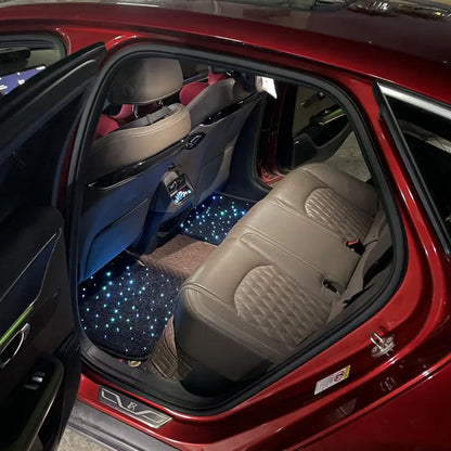 Fiber Optic Star Light Car Mats – Waterproof LED Twinkle Rugs with APP & Remote Control Effects