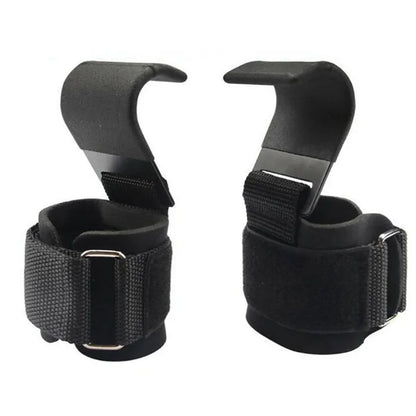 Weight Lifting Hook Grips with Wrist Wraps – Heavy-Duty Gym Straps for Powerlifting & Fitness Training