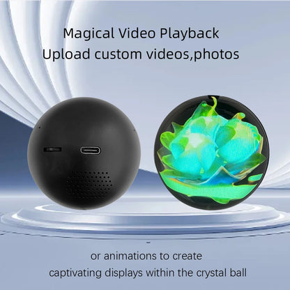 Customizable Video Glass Ball Lamp DIY Spherical Pixel Display with Detachable Screen for Unique Birthday Gifts