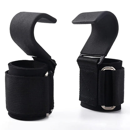Weight Lifting Hook Grips with Wrist Wraps – Heavy-Duty Gym Straps for Powerlifting & Fitness Training