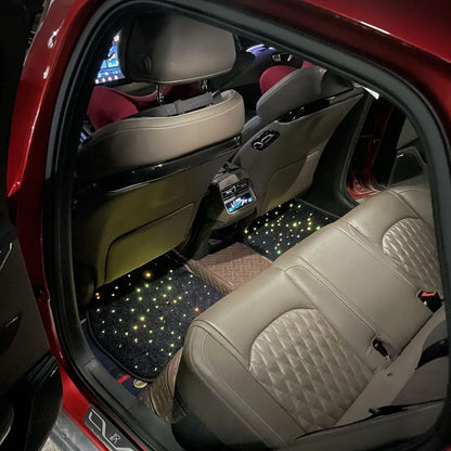 Fiber Optic Star Light Car Mats – Waterproof LED Twinkle Rugs with APP & Remote Control Effects