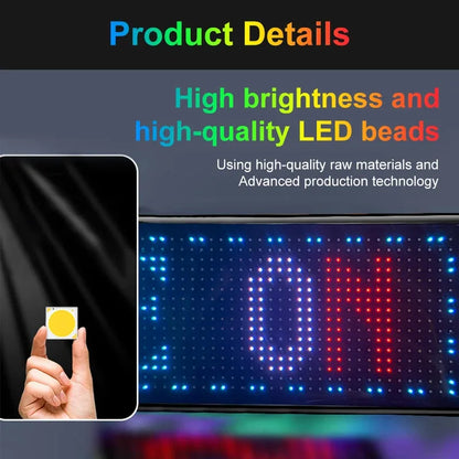 LED Eye Sign Truck Programmable Scrolling LED Display with Remote for Car/Truck