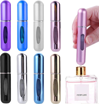 Portable Refillable Mini Perfume Atomizer 5ml & 8ml Travel Spray Bottle
