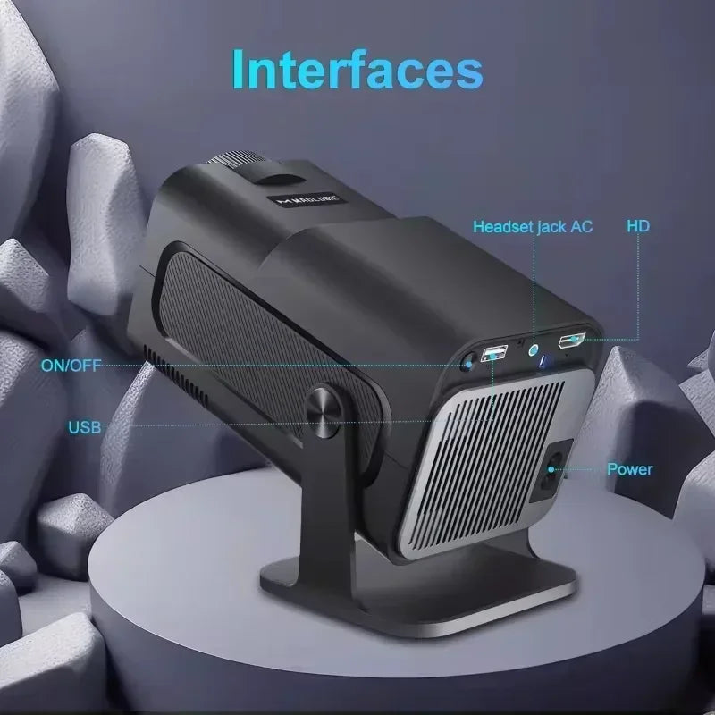 Magcubic HY320 4K Android TV Projector – 1080P, Laser Autofocus & Keystone Correction