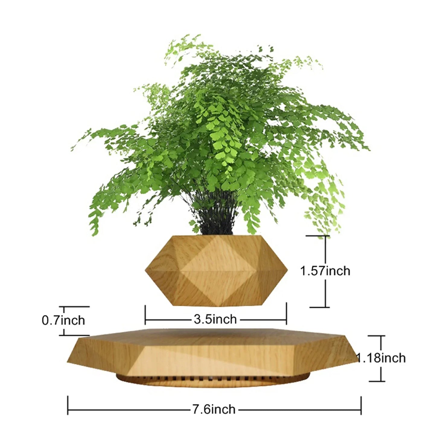 Magnetic Levitating Planter Floating  Plant Pot Creative Gift for Christmas