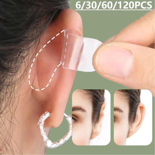 6/30/60/120PC Invisible Ear Correction Tape – Protruding & Elf Ear Aesthetic Stickers, Makeup Tool Patches
