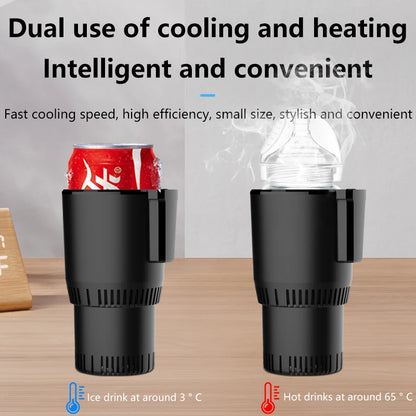 2-in-1 Smart Car Cup Warmer & Cooler 12V-24V Touch Screen Temp Display for Travel & Summer