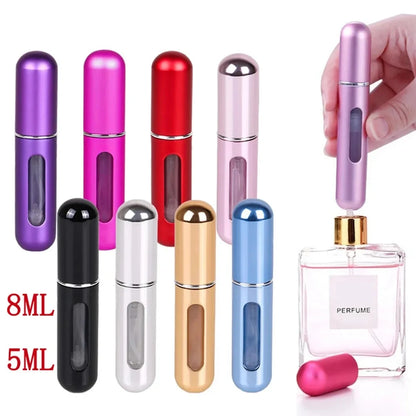 Portable Refillable Mini Perfume Atomizer 5ml & 8ml Travel Spray Bottle