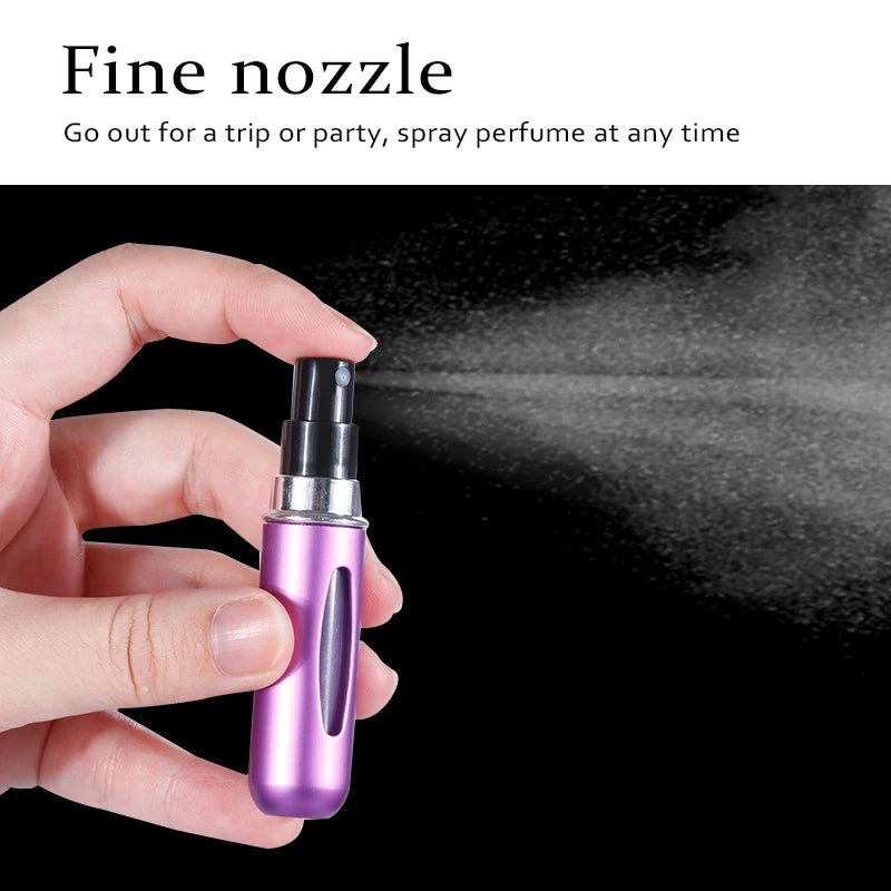 Portable Refillable Mini Perfume Atomizer 5ml & 8ml Travel Spray Bottle