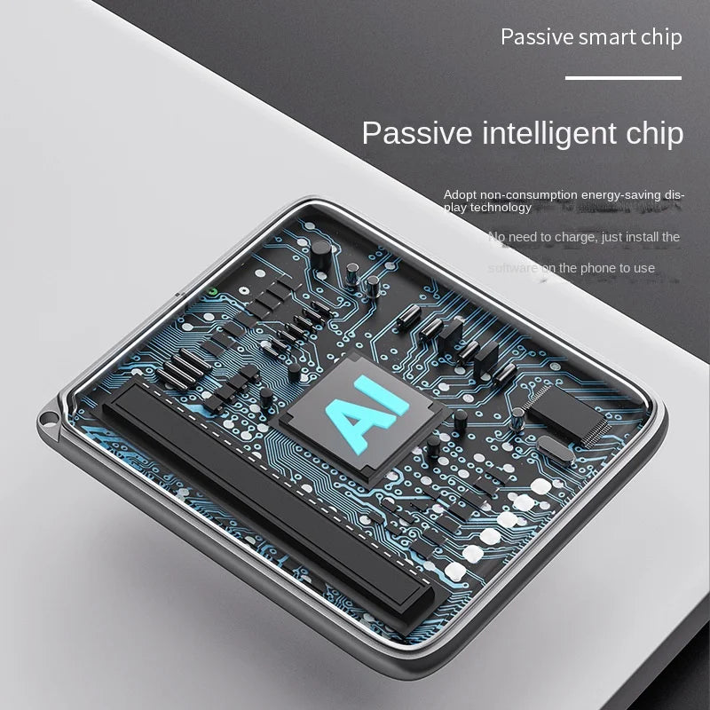 NFC-Enabled Memory Keyring with 1.54-Inch Tri-Color E-Ink Display & Wireless Image Transmission