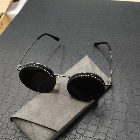 Handmade ND Adjustable Sunglasses 1-9 Dimming UV400 Steampunk Polarized Fishing Shades