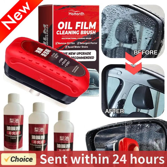 120ml Car Glass Oil Film Remover Windshield Polishing Compound & Cleaner for Clear Auto Windows and Detailing