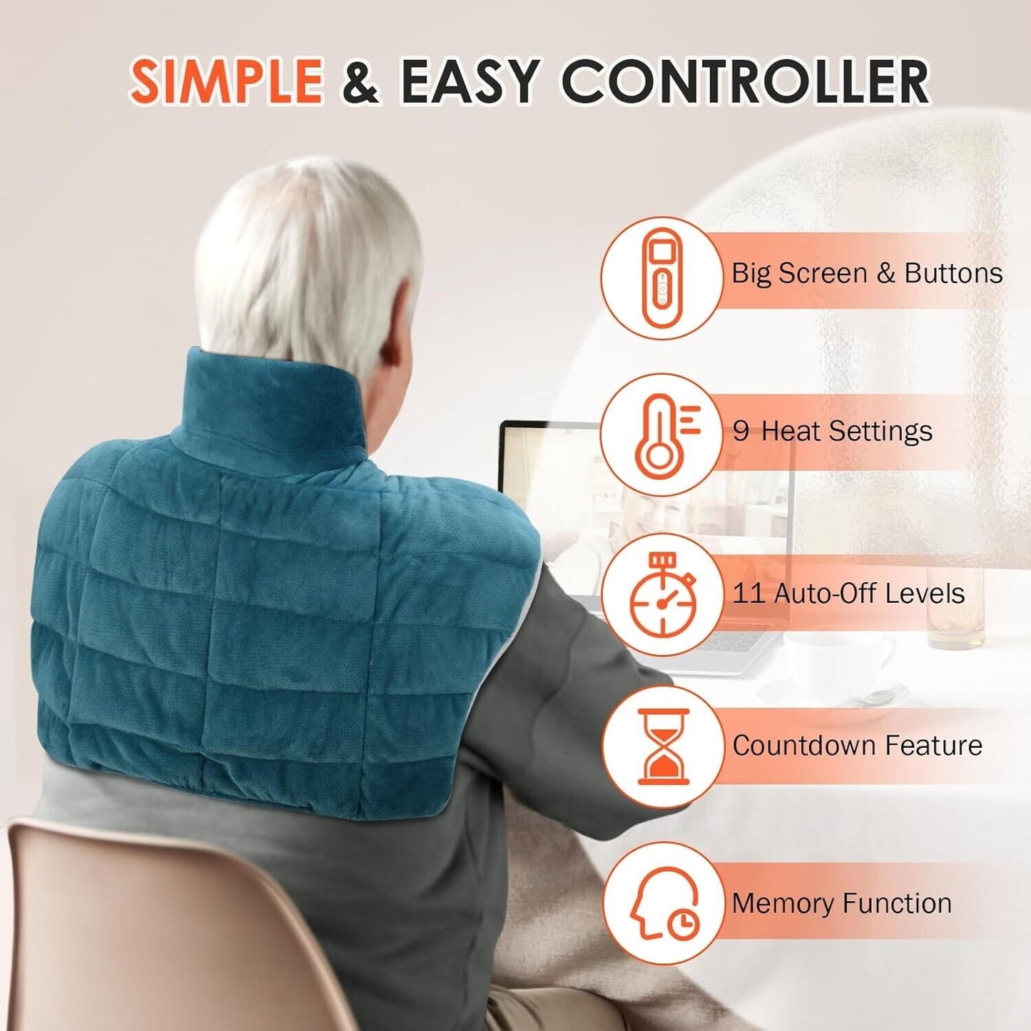 Comfytemp Weighted Neck & Shoulder Heating Pad